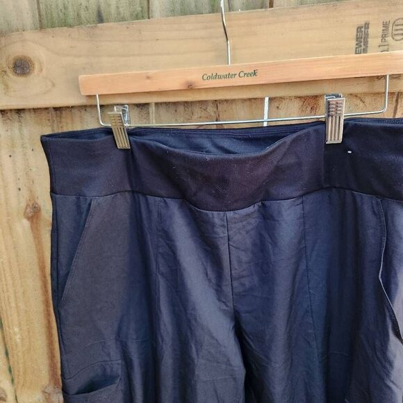 Suave Knit Courderoy Brown Pull On Pants Elastic Waist Women's Large Like New - Picture 5 of 7